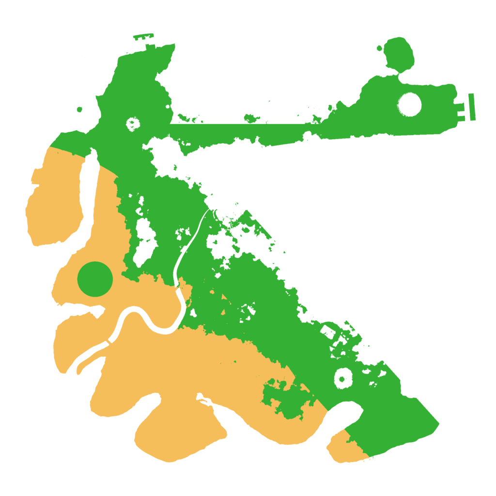 Biome Rust Map: Procedural Map, Size: 3700, Seed: 1517740316