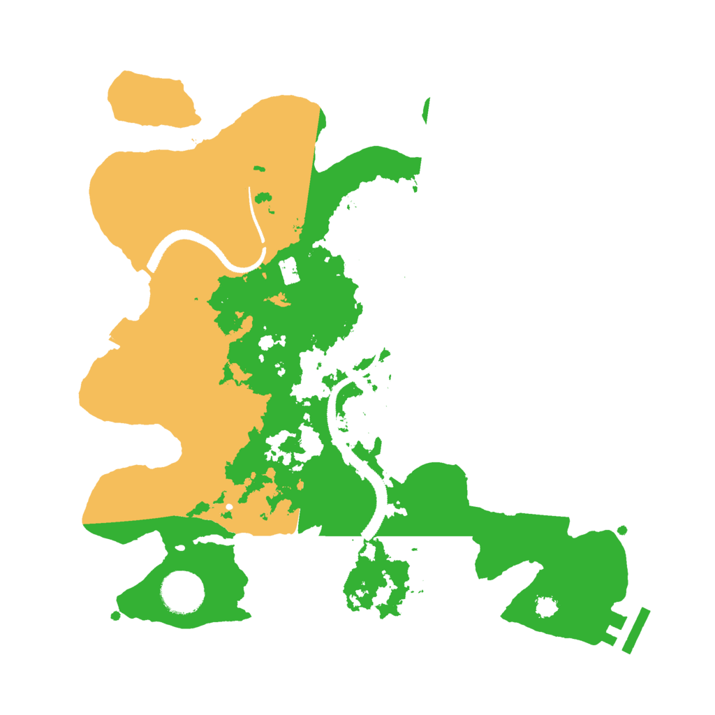 Biome Rust Map: Procedural Map, Size: 3000, Seed: 214459558