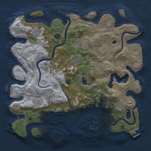 Thumbnail Rust Map: Procedural Map, Size: 4250, Seed: 503933226, 16 Monuments