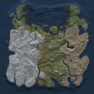Thumbnail Rust Map: Procedural Map, Size: 4250, Seed: 6722256, 17 Monuments