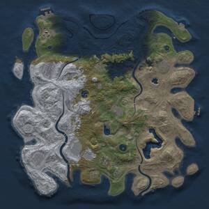 Thumbnail Rust Map: Procedural Map, Size: 4250, Seed: 1876850893, 16 Monuments