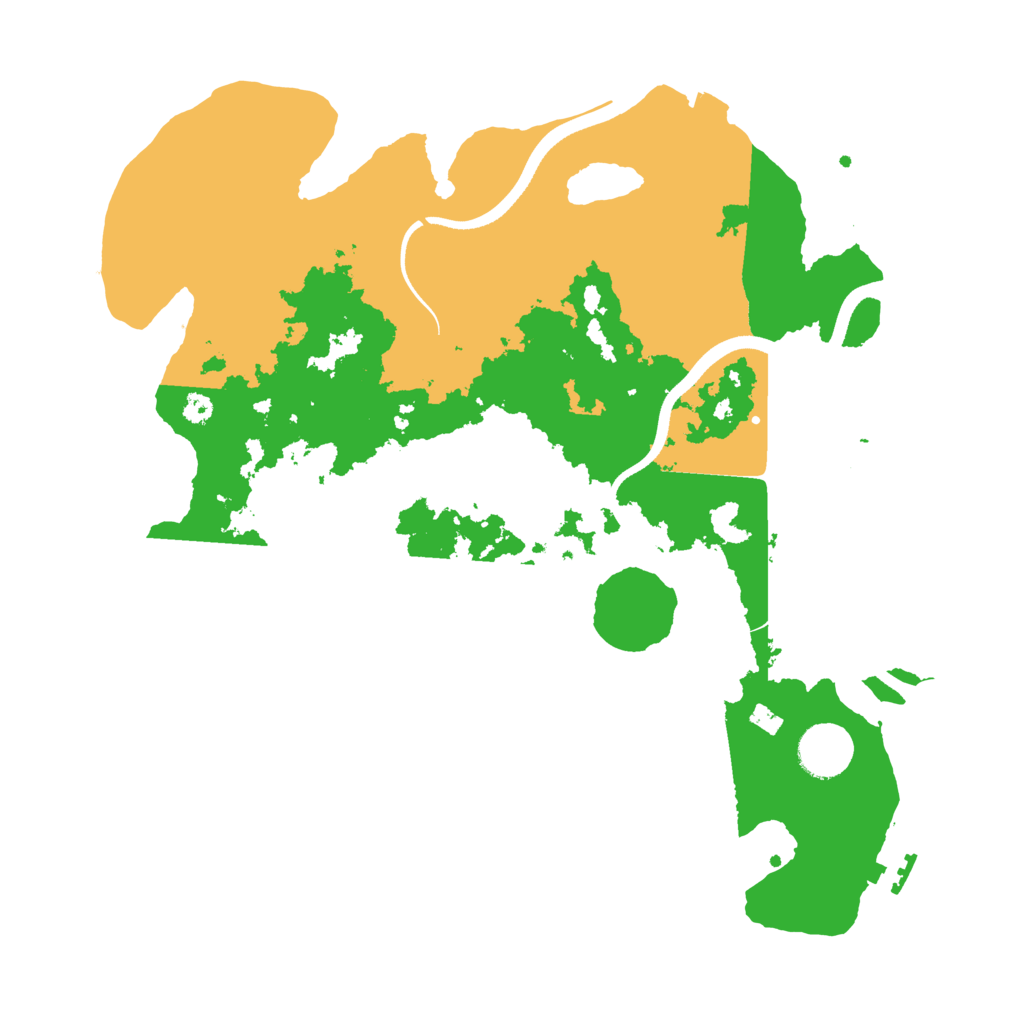 Biome Rust Map: Procedural Map, Size: 3500, Seed: 1996525285