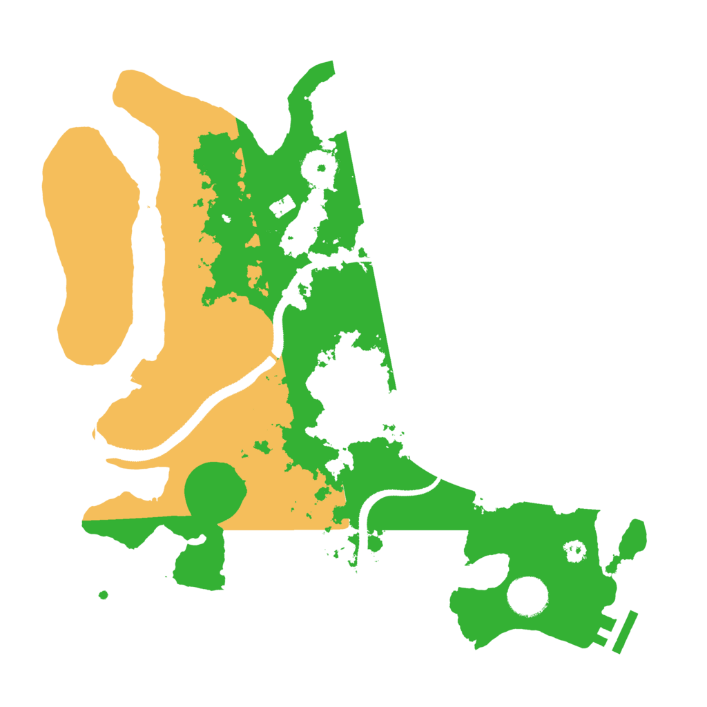 Biome Rust Map: Procedural Map, Size: 3200, Seed: 564764014