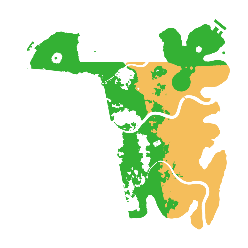 Biome Rust Map: Procedural Map, Size: 3500, Seed: 595297878