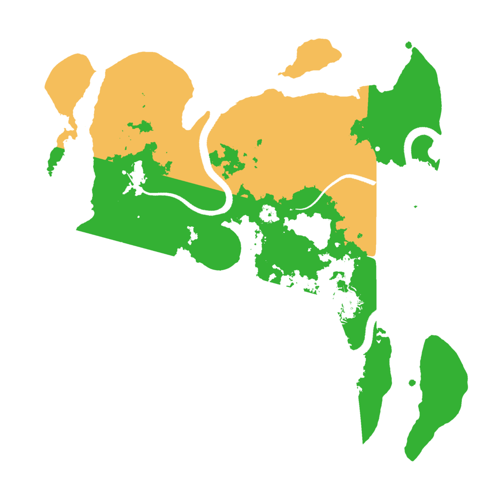 Biome Rust Map: Procedural Map, Size: 3000, Seed: 1990816993