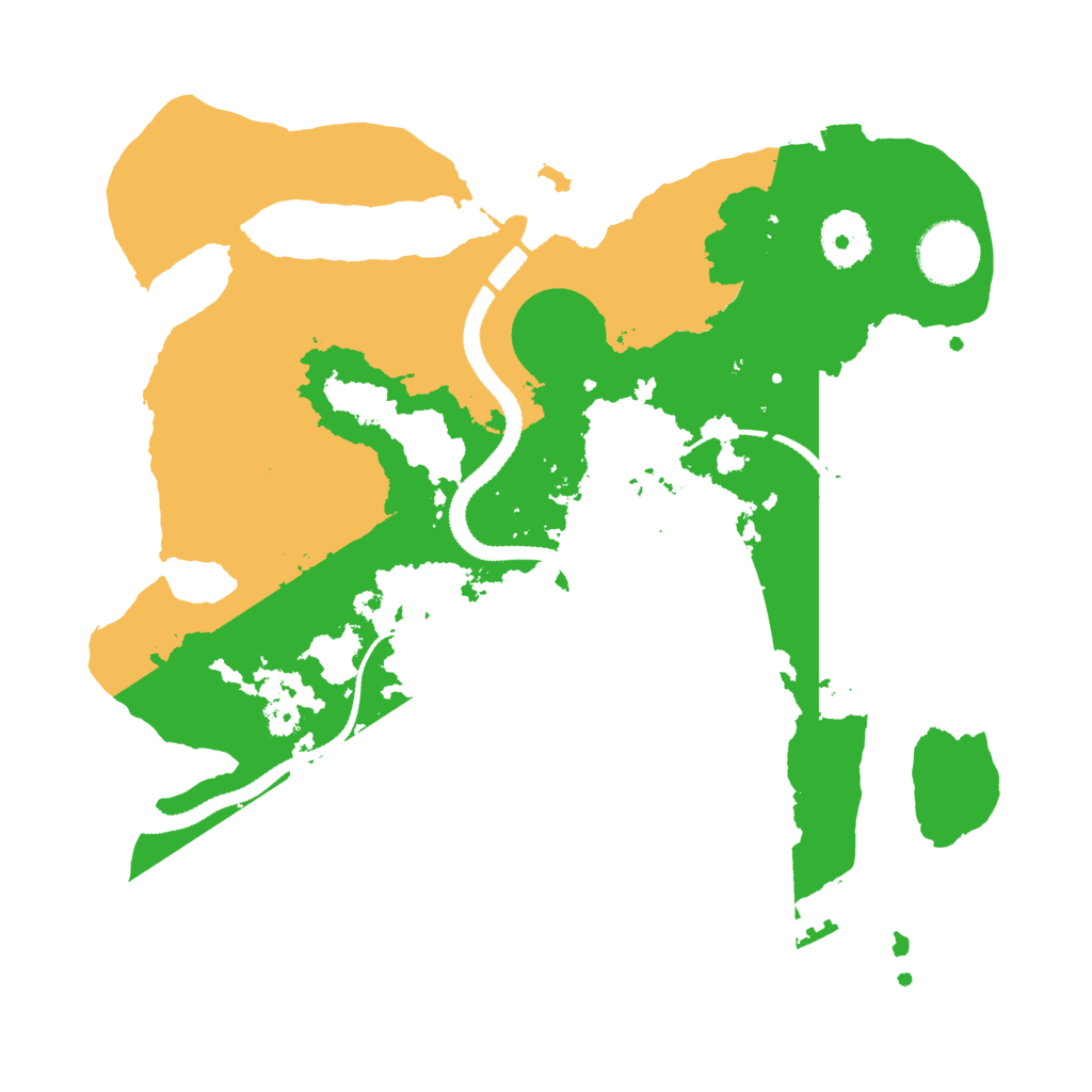 Biome Rust Map: Procedural Map, Size: 3100, Seed: 500334