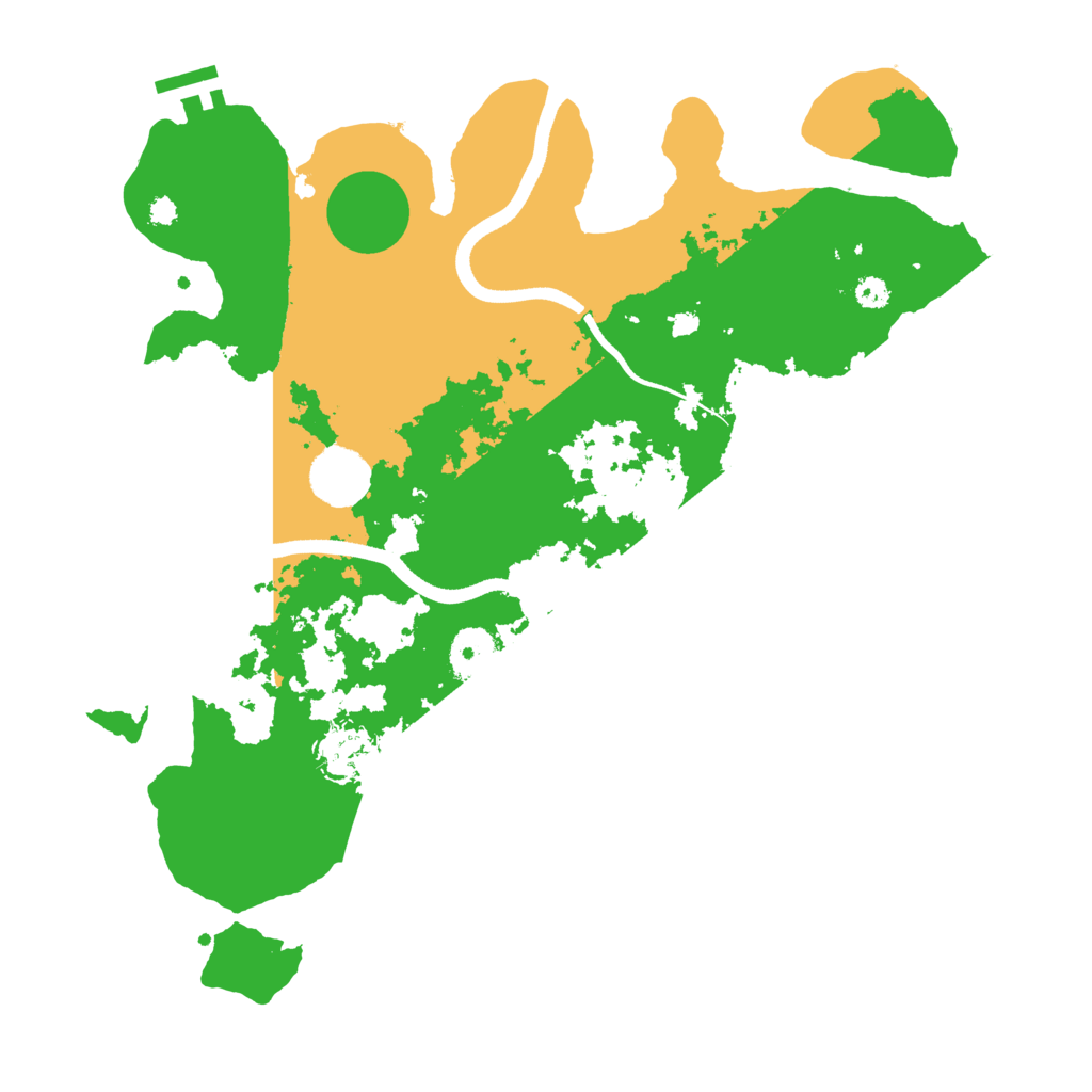 Biome Rust Map: Procedural Map, Size: 3500, Seed: 15553317