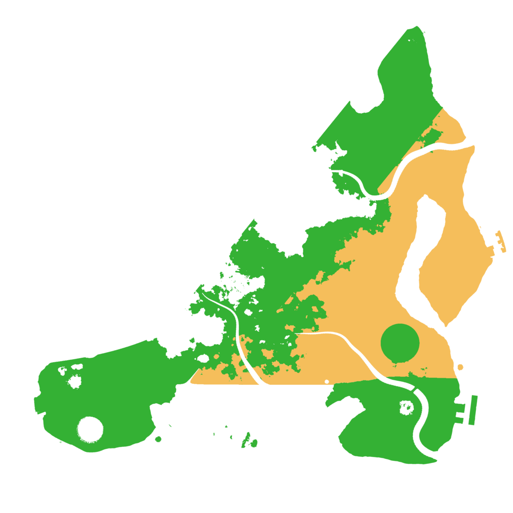 Biome Rust Map: Procedural Map, Size: 3500, Seed: 1572597423