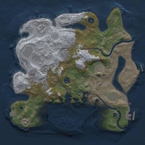 Thumbnail Rust Map: Procedural Map, Size: 3500, Seed: 1572597423, 15 Monuments