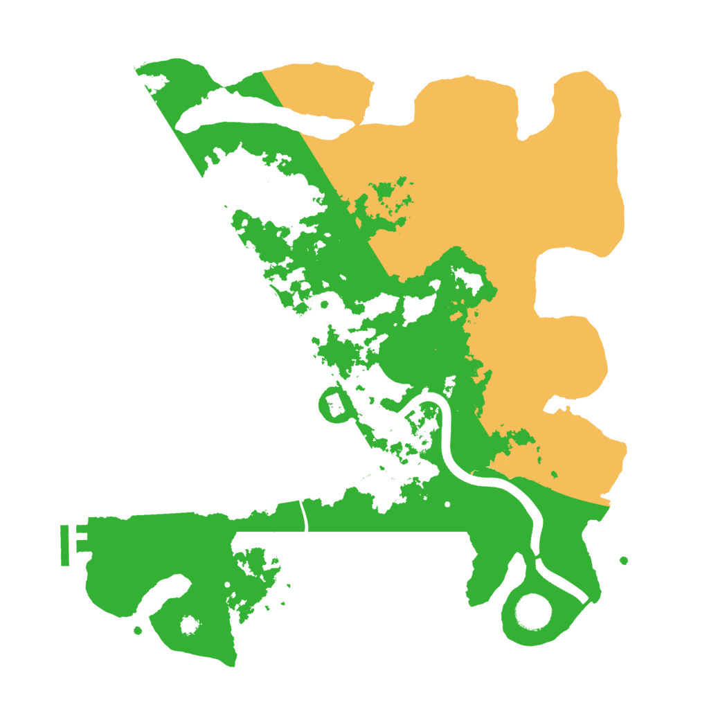 Biome Rust Map: Procedural Map, Size: 3500, Seed: 670091793