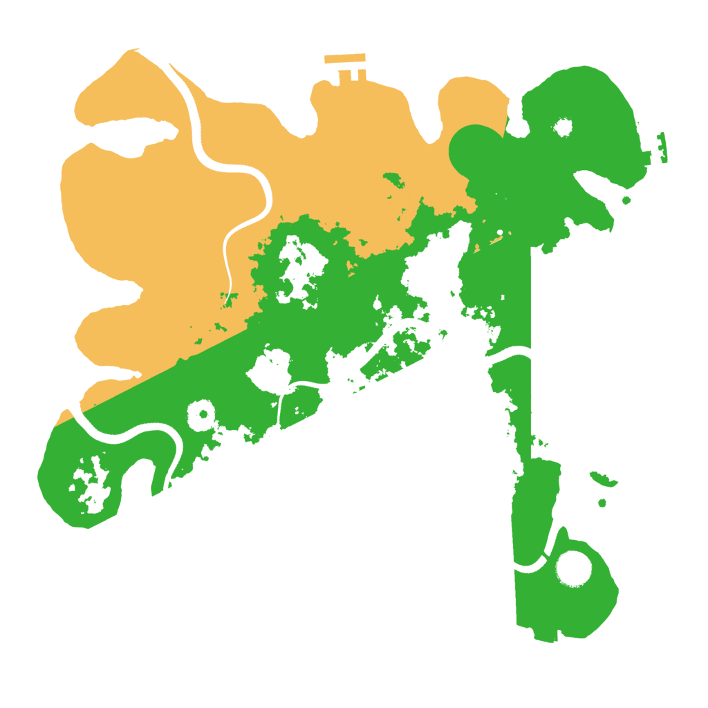 Biome Rust Map: Procedural Map, Size: 3500, Seed: 374462874