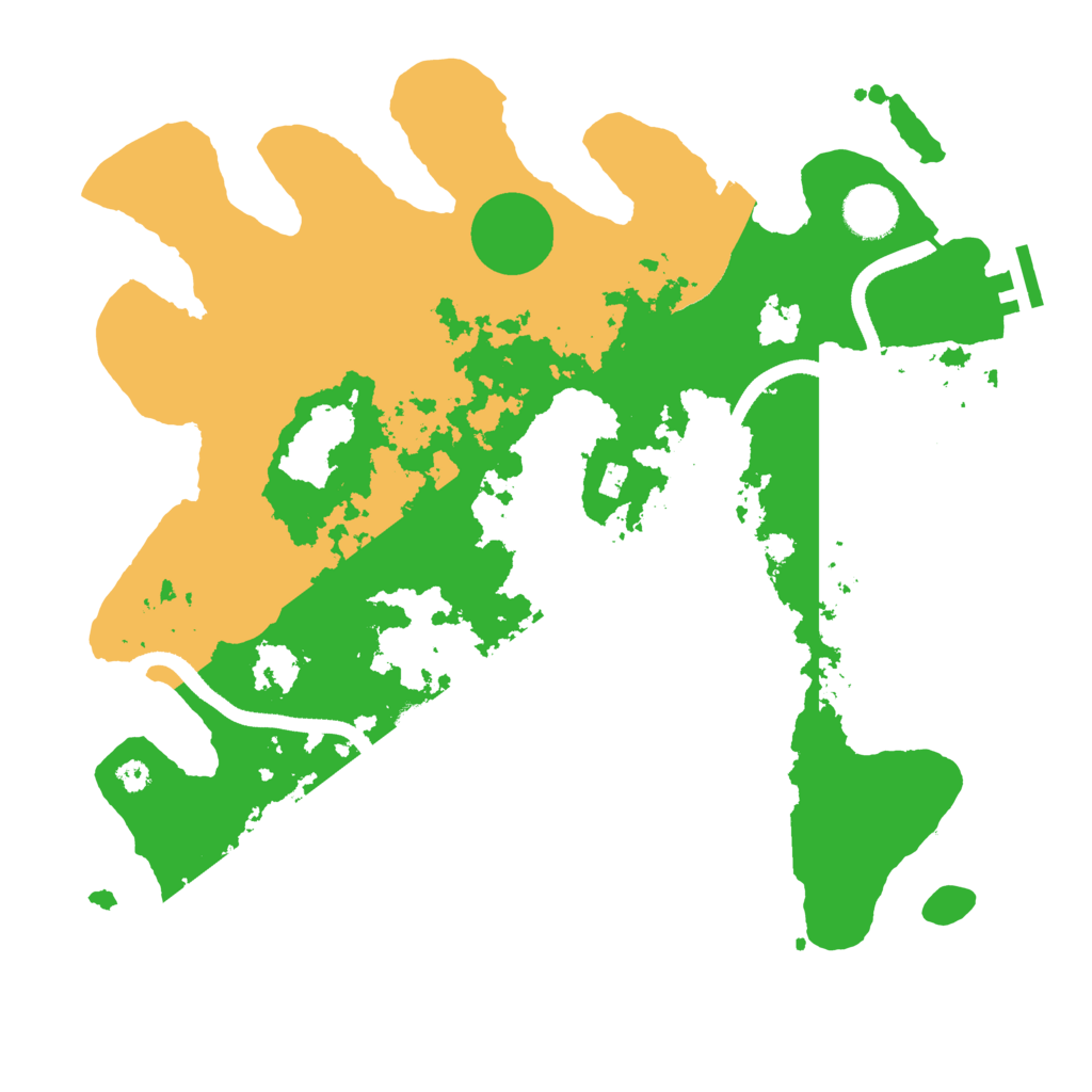 Biome Rust Map: Procedural Map, Size: 3500, Seed: 1821282231