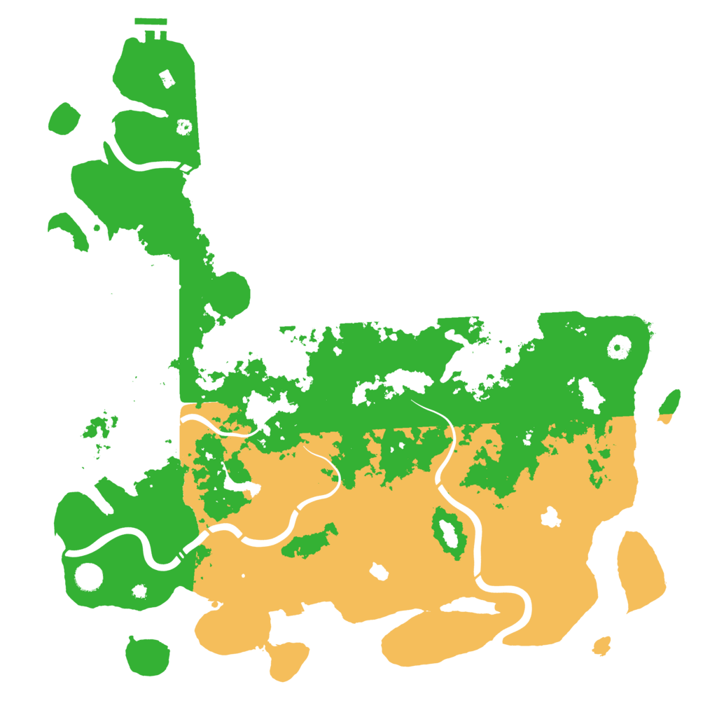 Biome Rust Map: Procedural Map, Size: 4500, Seed: 116451175