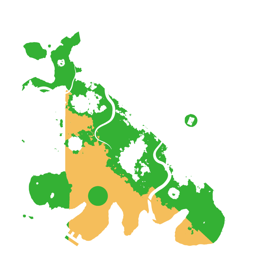 Biome Rust Map: Procedural Map, Size: 3500, Seed: 209098865