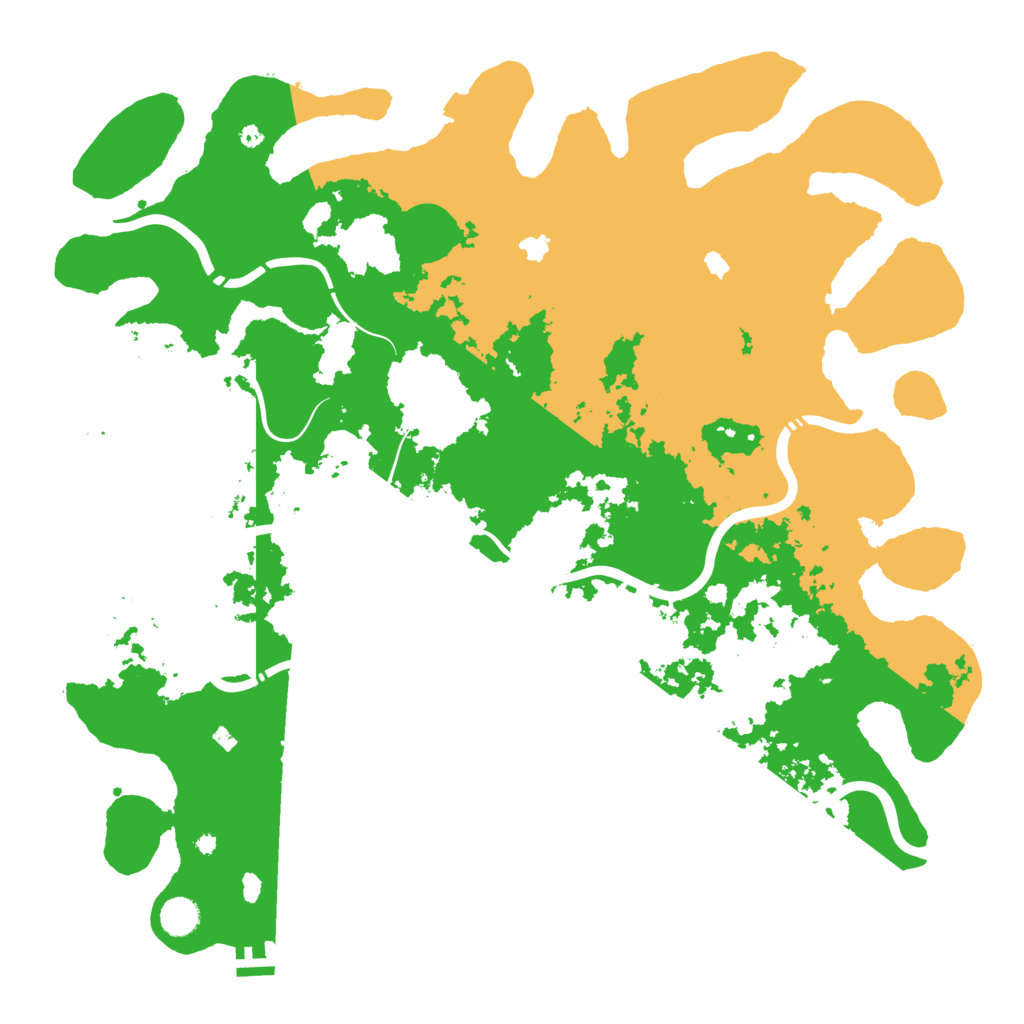 Biome Rust Map: Procedural Map, Size: 4600, Seed: 190620254
