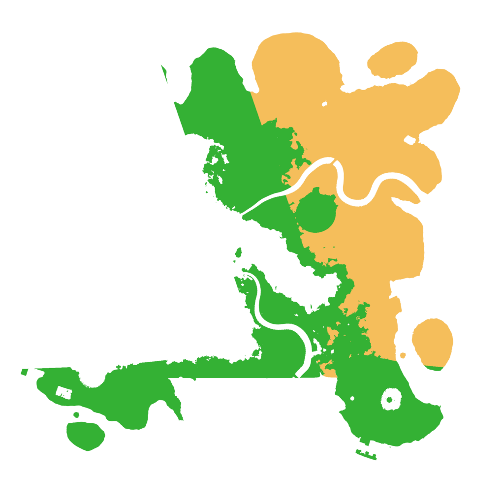 Biome Rust Map: Procedural Map, Size: 3500, Seed: 1684810822