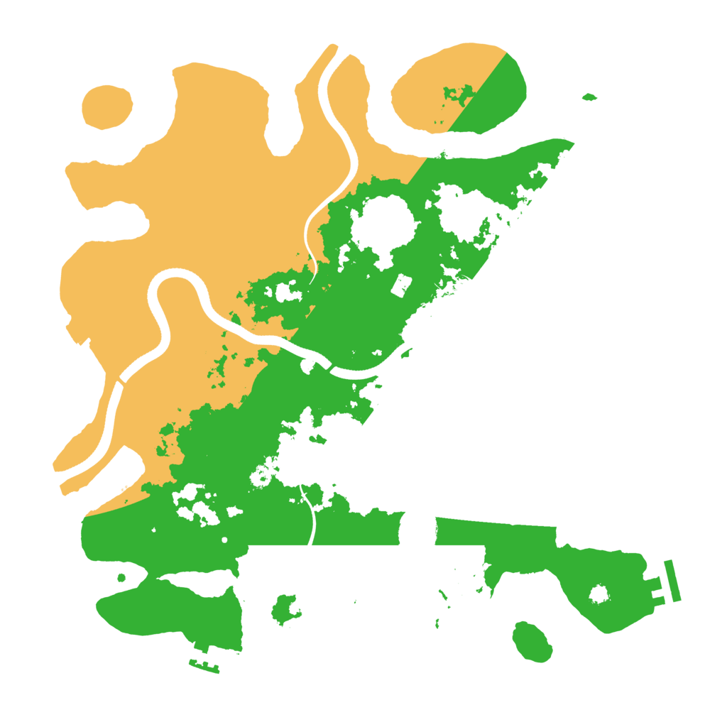 Biome Rust Map: Procedural Map, Size: 3500, Seed: 525342873