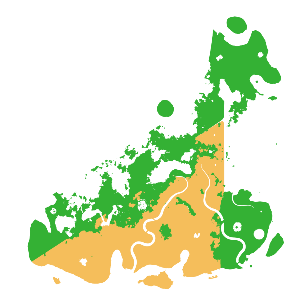 Biome Rust Map: Procedural Map, Size: 5000, Seed: 942593557