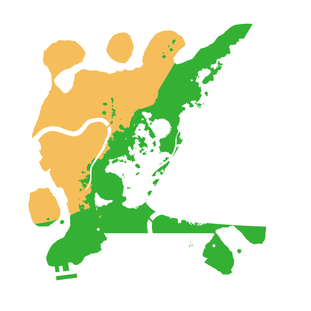 Biome Rust Map: Procedural Map, Size: 3000, Seed: 7581