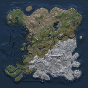 Thumbnail Rust Map: Procedural Map, Size: 4250, Seed: 90082058, 17 Monuments