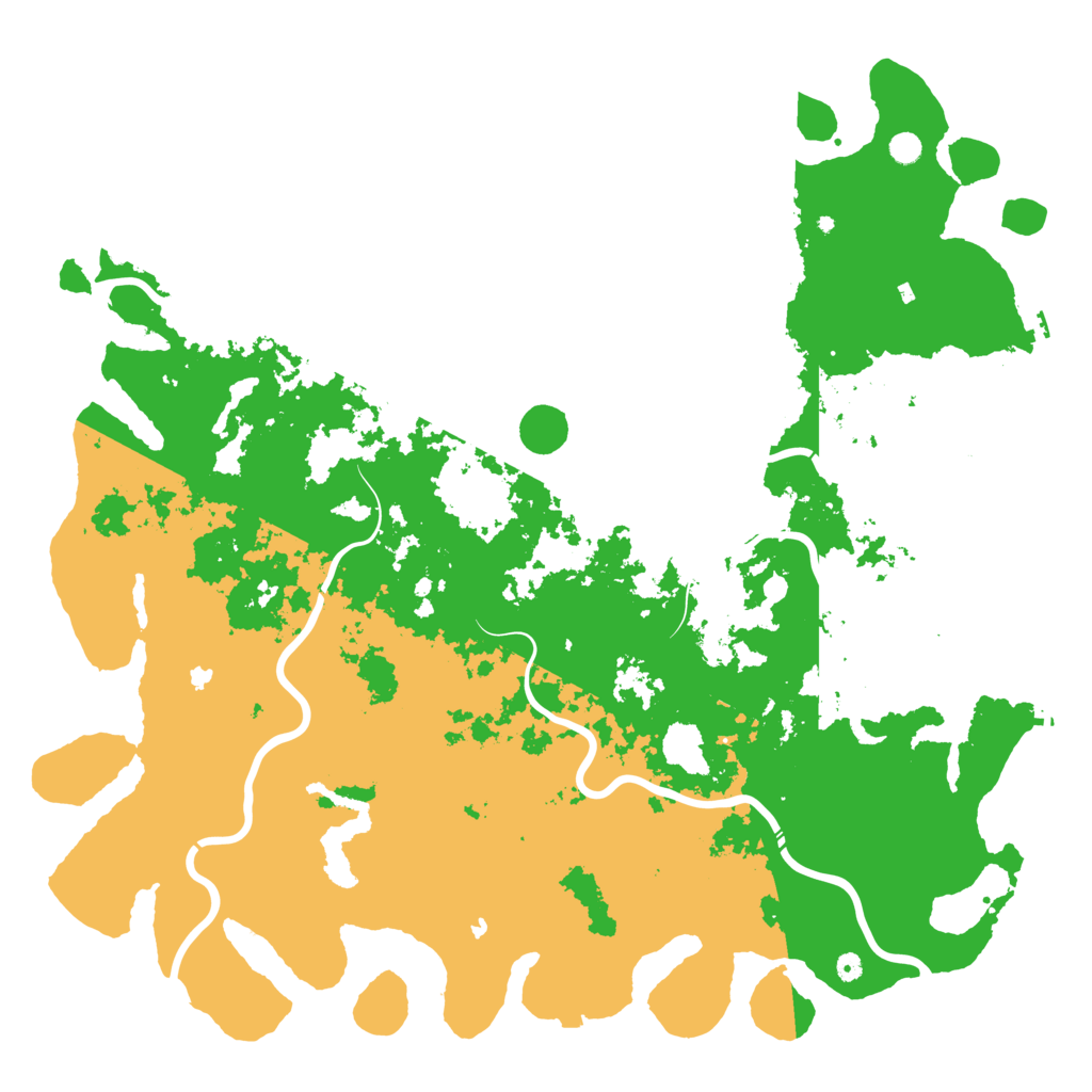 Biome Rust Map: Procedural Map, Size: 6000, Seed: 1232132762