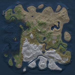 Thumbnail Rust Map: Procedural Map, Size: 4250, Seed: 385486455, 15 Monuments