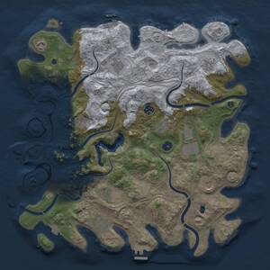 Thumbnail Rust Map: Procedural Map, Size: 4250, Seed: 907496846, 17 Monuments