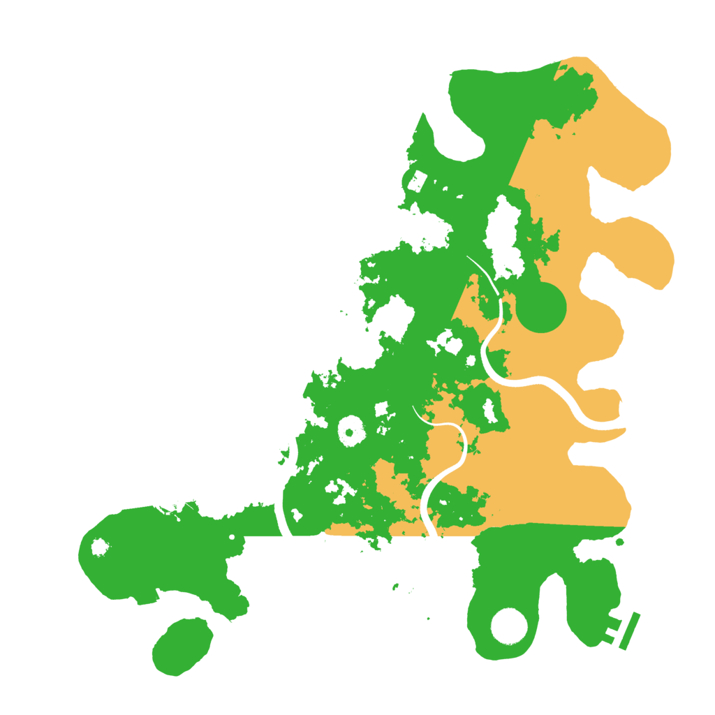 Biome Rust Map: Procedural Map, Size: 3700, Seed: 2038173041