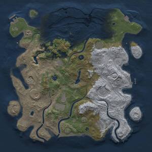 Thumbnail Rust Map: Procedural Map, Size: 4250, Seed: 297086591, 16 Monuments