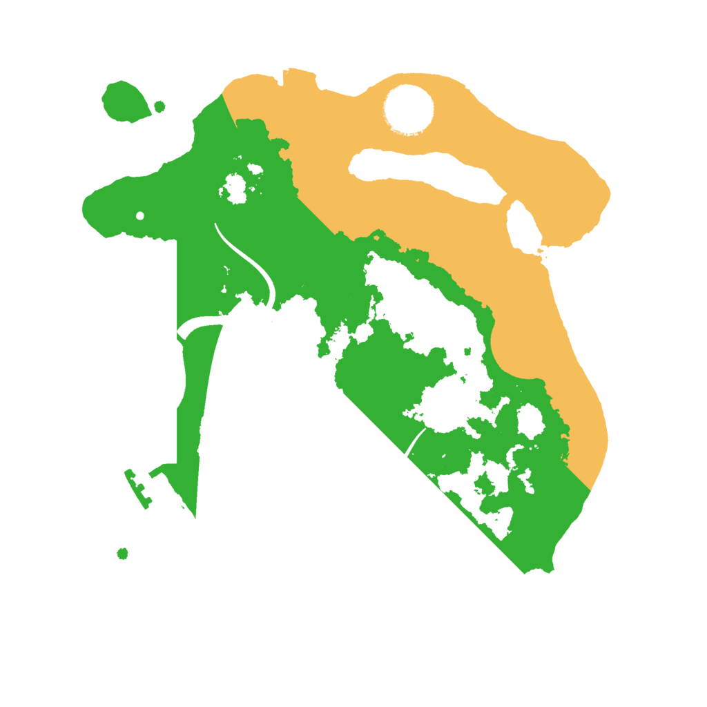 Biome Rust Map: Procedural Map, Size: 2500, Seed: 6549695