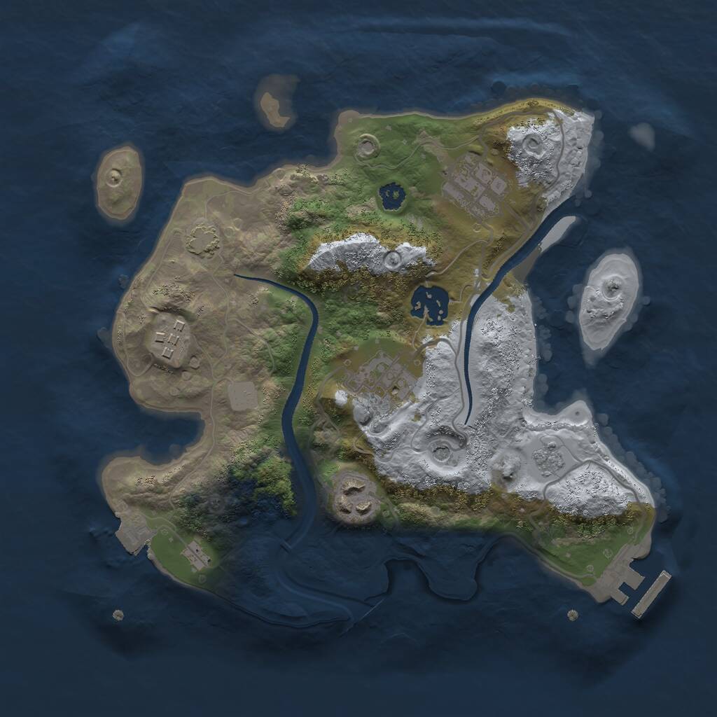 Rust Map: Procedural Map, Size: 2700, Seed: 147853, 10 Monuments