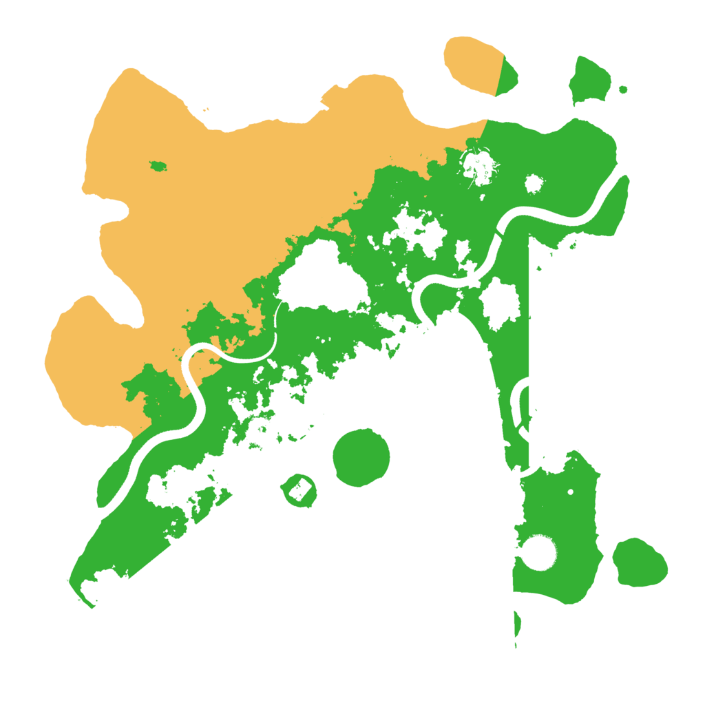 Biome Rust Map: Procedural Map, Size: 3500, Seed: 1101722