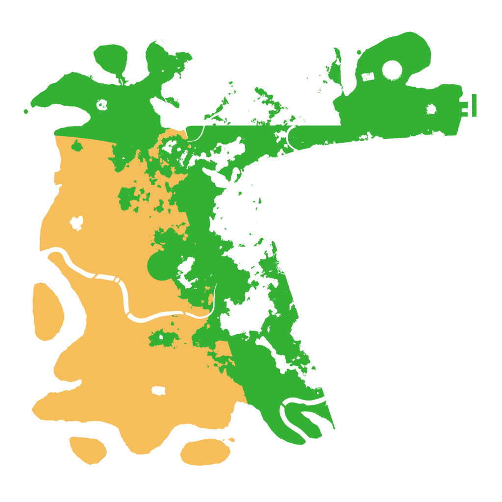 Biome Rust Map: Procedural Map, Size: 4500, Seed: 53412