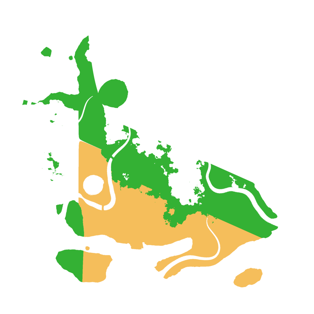 Biome Rust Map: Procedural Map, Size: 3000, Seed: 61889