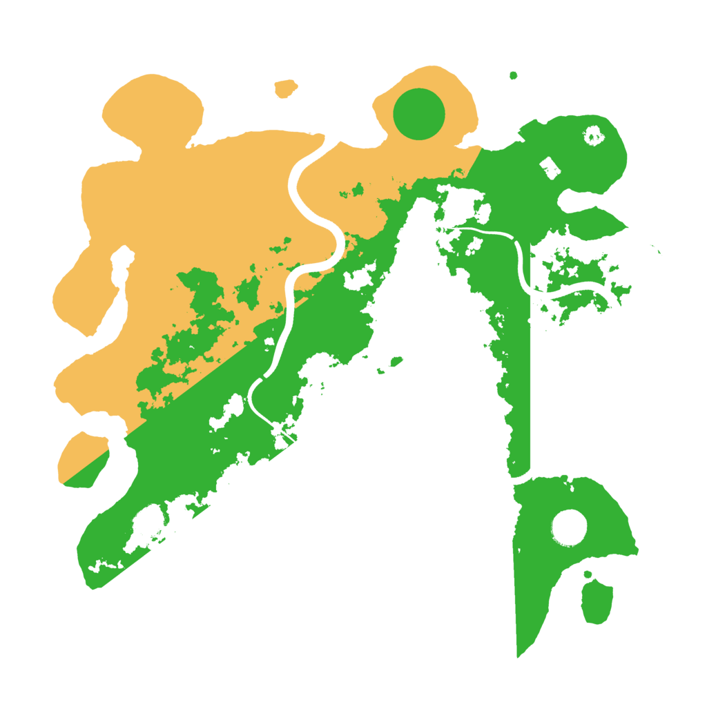 Biome Rust Map: Procedural Map, Size: 3600, Seed: 19625