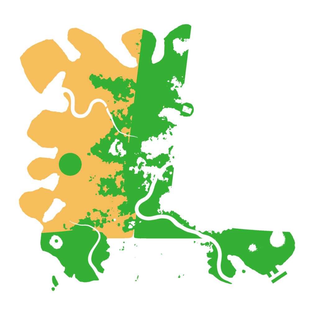 Biome Rust Map: Procedural Map, Size: 3700, Seed: 1639517277