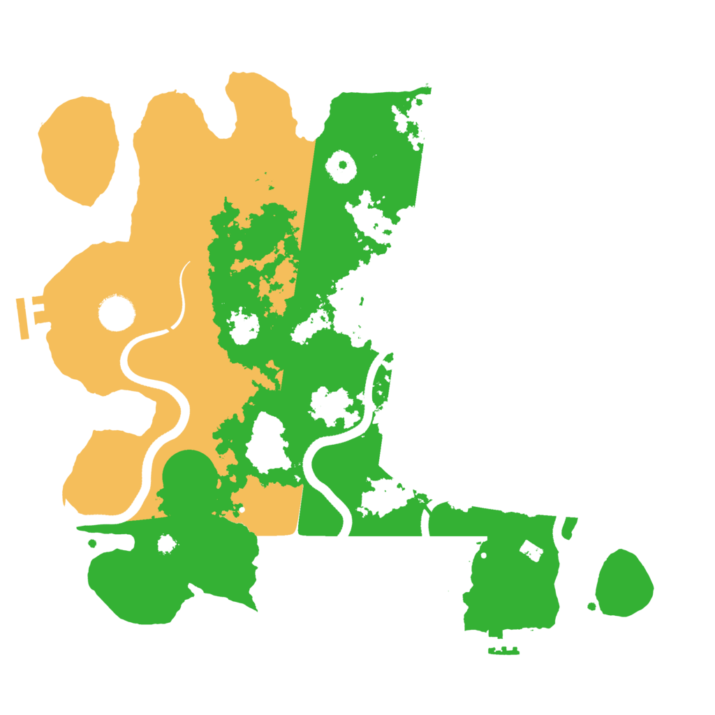 Biome Rust Map: Procedural Map, Size: 3500, Seed: 1289424905