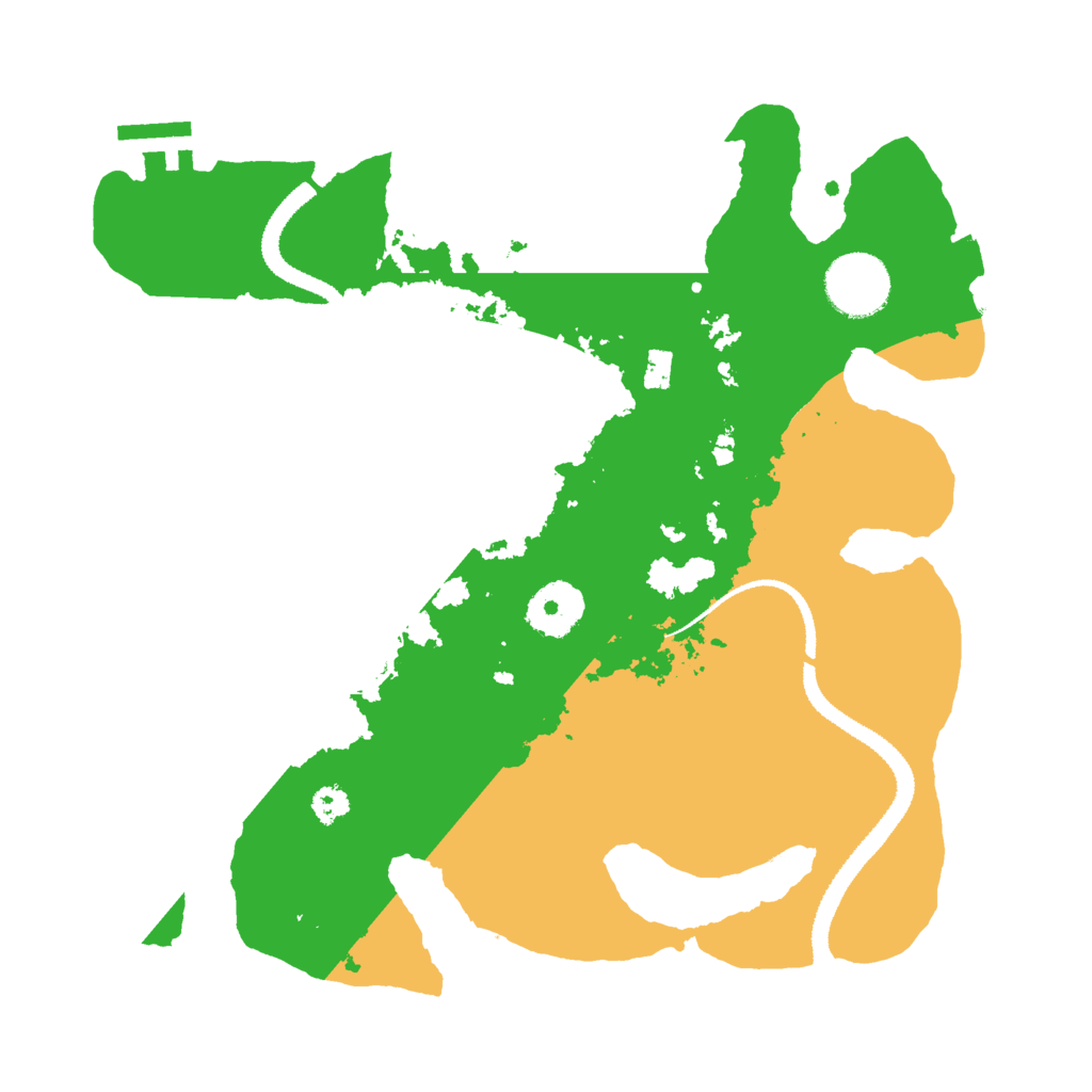 Biome Rust Map: Procedural Map, Size: 3000, Seed: 535309574