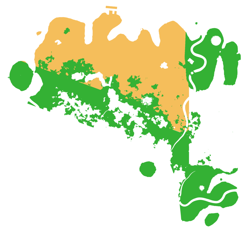 Biome Rust Map: Procedural Map, Size: 4500, Seed: 2088269737