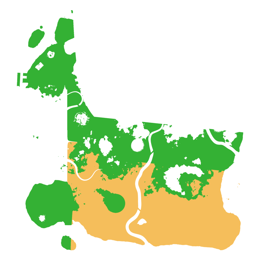 Biome Rust Map: Procedural Map, Size: 3750, Seed: 111158