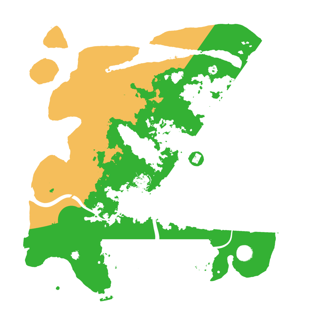 Biome Rust Map: Procedural Map, Size: 3500, Seed: 1775755256