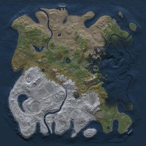 Thumbnail Rust Map: Procedural Map, Size: 4250, Seed: 229941743, 17 Monuments
