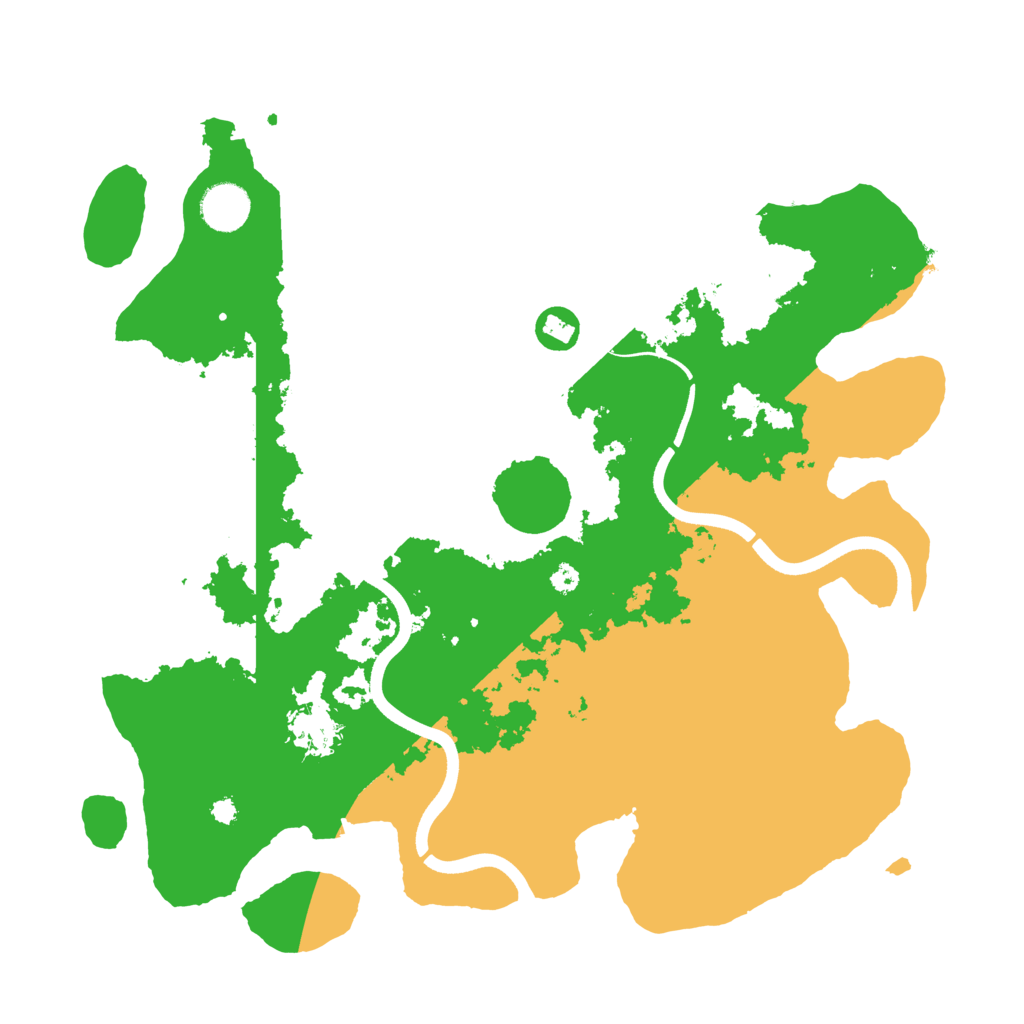 Biome Rust Map: Procedural Map, Size: 3700, Seed: 518882827
