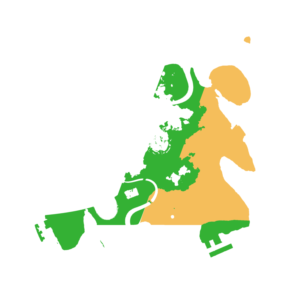 Biome Rust Map: Procedural Map, Size: 2500, Seed: 1516494473