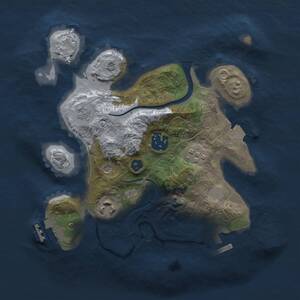 Thumbnail Rust Map: Procedural Map, Size: 2500, Seed: 1516494473, 8 Monuments