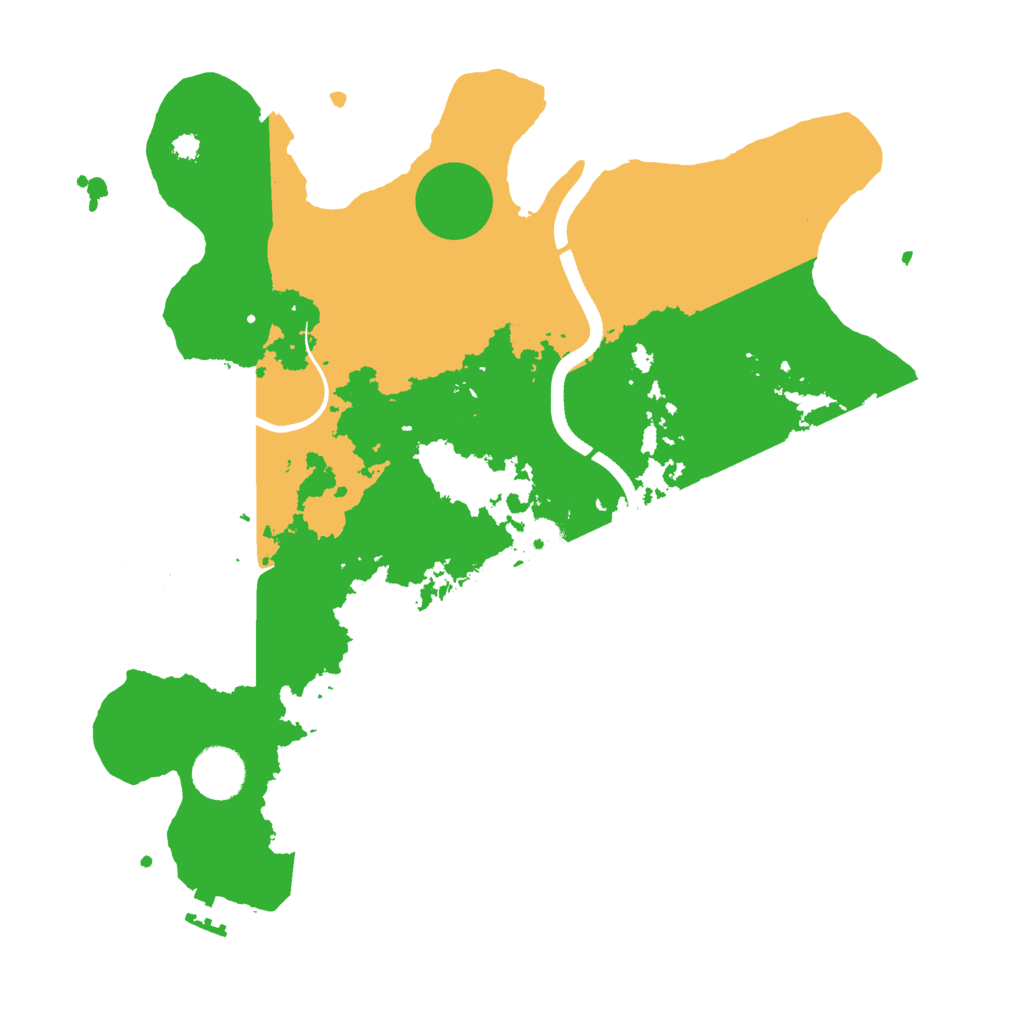 Biome Rust Map: Procedural Map, Size: 3500, Seed: 45656