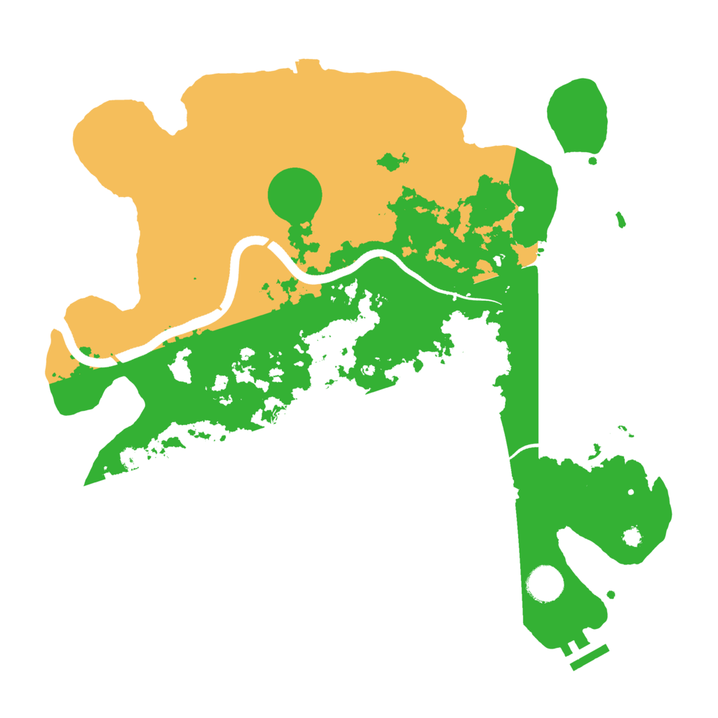 Biome Rust Map: Procedural Map, Size: 3500, Seed: 2134711279