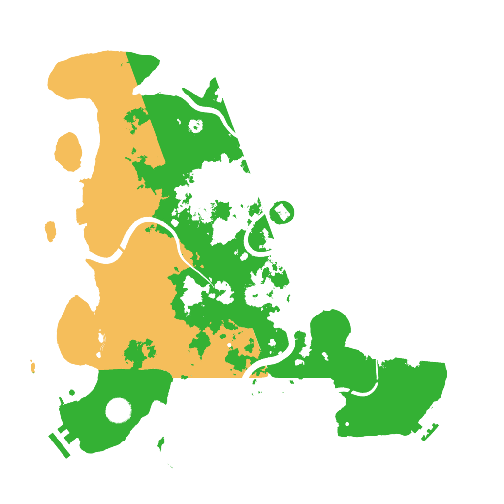 Biome Rust Map: Procedural Map, Size: 3500, Seed: 19062025