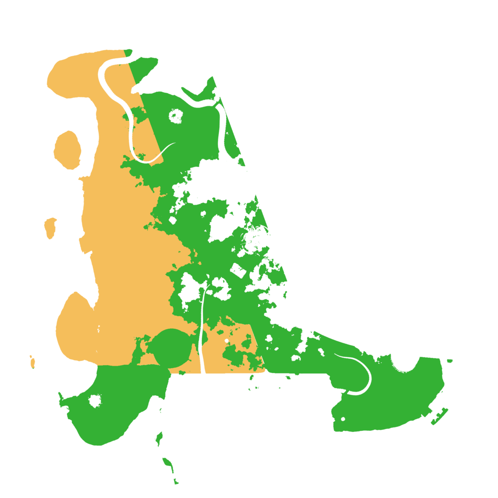 Biome Rust Map: Procedural Map, Size: 3500, Seed: 19062025