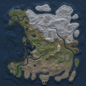 Thumbnail Rust Map: Procedural Map, Size: 4250, Seed: 36037, 16 Monuments